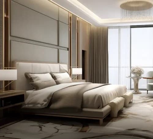 Bedroom interior in a Niwa & Neo apartment